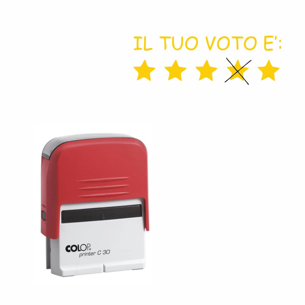 Timbro per insegnanti - Voto - Colop - Timbrimania